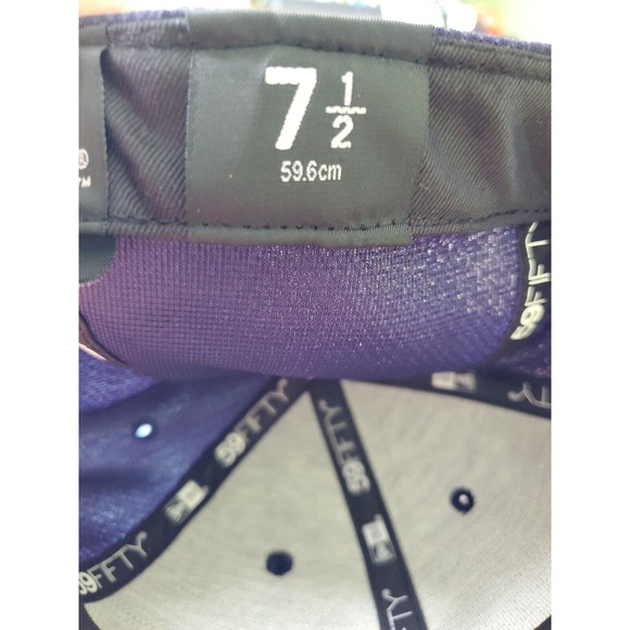 New Era Tampa Bay Rays GAME 59Fifty Fitted Hat Navy Blue MLB Cap 7 1/2 NWT - Picture 9 of 10